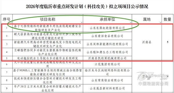 “黑马”逆袭！山东轮胎立项重点项目