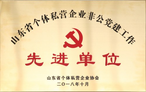 玲珑集团荣获“山东省个体私营企业非公党建工作先进单位”