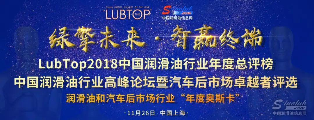 LubTop2018 中国润滑油行业最受欢迎柴机油品牌 - 久润恒压润滑油