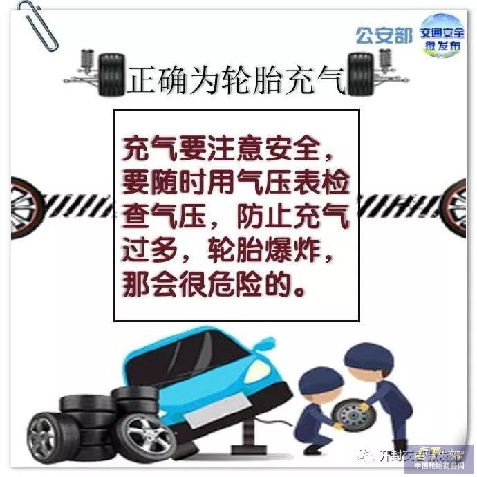 如何正确为轮胎充气