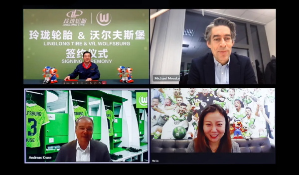 助力全球绿色低碳发展，玲珑轮胎与德甲劲旅沃尔夫斯堡续约