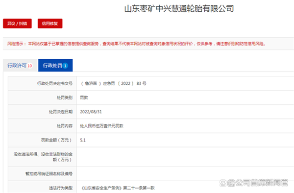 未按规设置安全总监 轮胎企业被罚